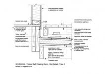 Timber Raft Floating Deck - Wall Detail - Type 2